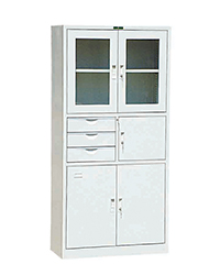 HY-A015偏三斗玻璃柜